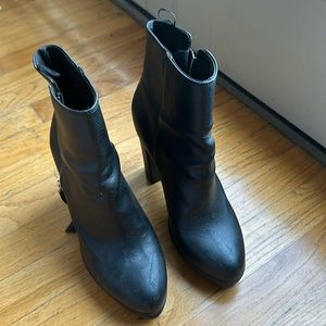 H&M Black Heeled Boots, Size 39